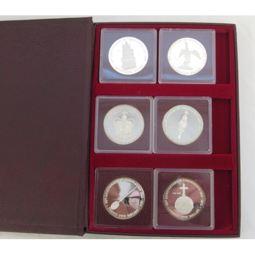 79 - The Cayman Islands Coronation Regalia Silver Collection, Issued to Commemorate the 25th Anniversary ... 