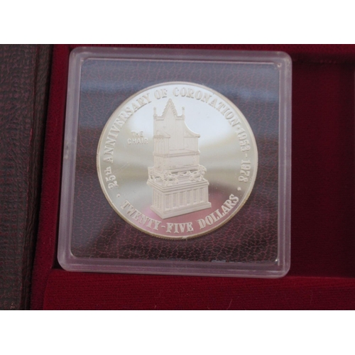 79 - The Cayman Islands Coronation Regalia Silver Collection, Issued to Commemorate the 25th Anniversary ... 