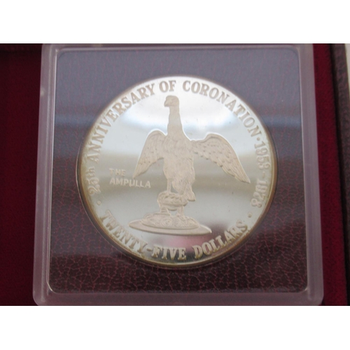 79 - The Cayman Islands Coronation Regalia Silver Collection, Issued to Commemorate the 25th Anniversary ... 