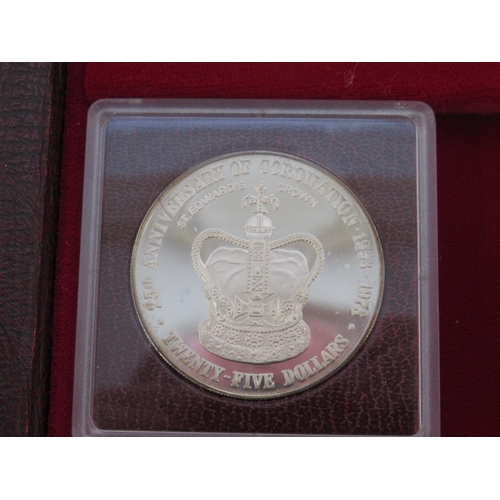 79 - The Cayman Islands Coronation Regalia Silver Collection, Issued to Commemorate the 25th Anniversary ... 