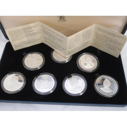 88 - Collection of Silver proof coins from the Royal Mint, Pobjoy Mint, Royal Australian Mint and Frankli... 