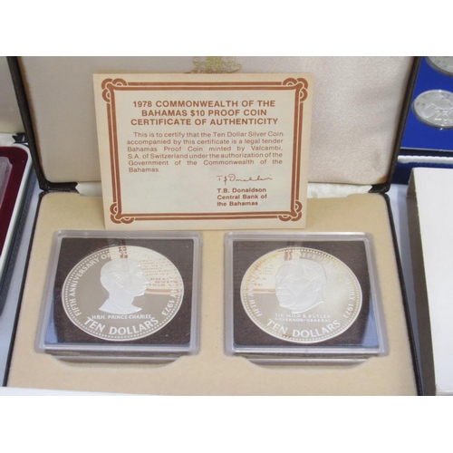 91 - Mixed collection of Silver Proof coins from Pobjoy Mint and Franklin Mint, all with CoA in original ... 