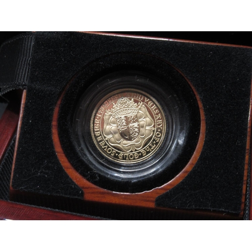 17 - Harrington & Byrne 1989 United Kingdom Gold Proof Half-Sovereign, encapsulated in original case with... 