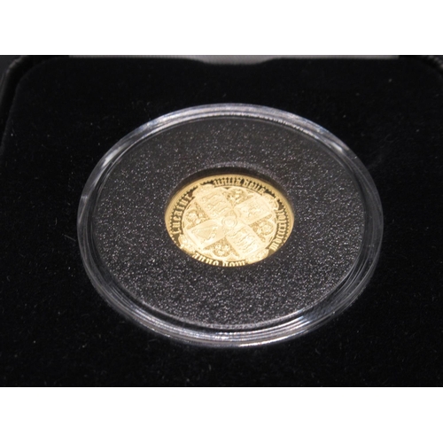 18 - Harrington & Byrne 2021 Queen Elizabeth II Gothic Gold Proof Half-Sovereign Coin, encapsulated in or... 