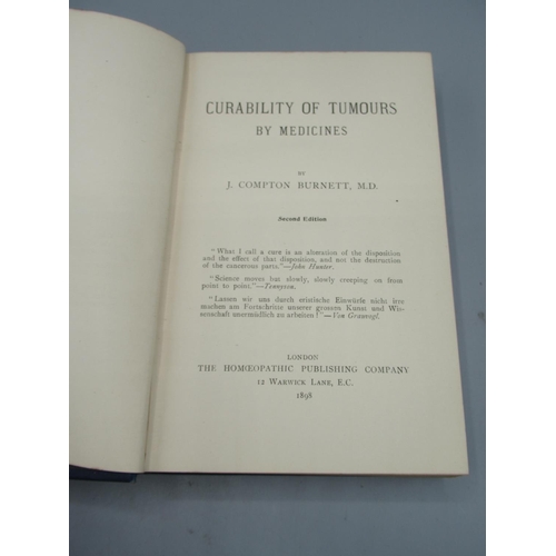 1232 - Burnett, J. Compton, 'Curability of Tumours by Medicines', (London: The Homeopathic Publishing Compa... 