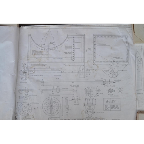 807 - Collection of engineering drawings for the Foster Rope Hauling engine, copyright Steam Replicas Ltd ... 