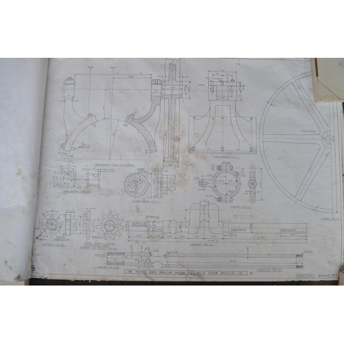 807 - Collection of engineering drawings for the Foster Rope Hauling engine, copyright Steam Replicas Ltd ... 