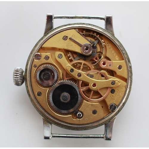 1351 - Luftwaffe oversized pilots wristwatch by Laco. Type A dial, manual wind with onion crown. Serial num... 