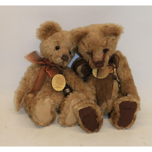 252 - Charlie Bears, 'Matilda', designed by Isabelle Lee, H23.5cm and 'Little D', designed by Isabella Lee... 