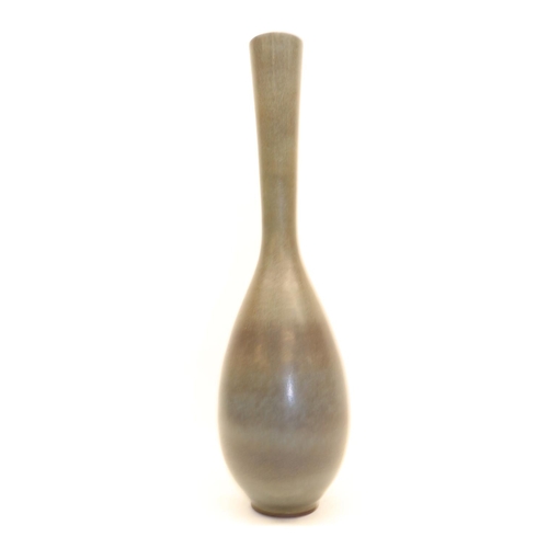 732 - Berendt Friberg stoneware vase, signed base, H44.5cm