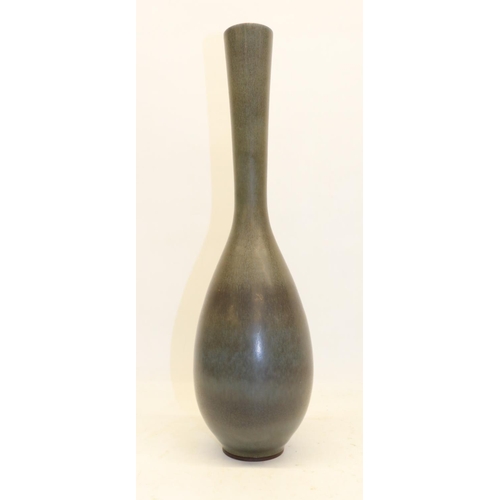 732 - Berendt Friberg stoneware vase, signed base, H44.5cm