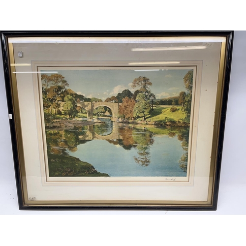 480 - After Reginald Brundrit (British 1883-1960); 'The Devil's Bridge Kirkby Lonsdale' ltd.ed colour prin... 