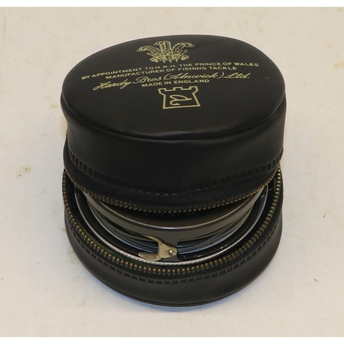 731 - Hardy Bros. Alnwick Marquis #6 reel with black zip case, and a Hardy Bros Alnwick 'The Gold Medal' 1... 