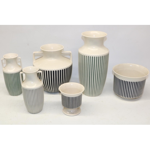 1195 - Collection of Hornsea Pottery Classic range ceramics, designed by Alan Luckman, max. H27cm (6)