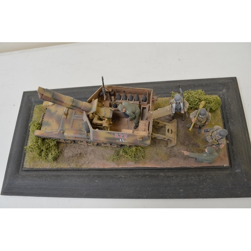 1180B - Three highly detailed and very well constructed 1/35 scale plastic model WWII German Army dioramas i... 