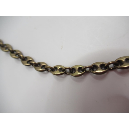 33 - 9ct yellow gold mariner link necklace, stamped 375, 24.66g