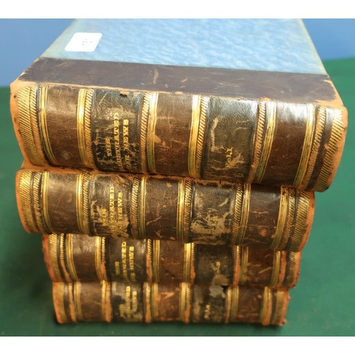 818 - Set of four leather bound volume of the illustrated war news