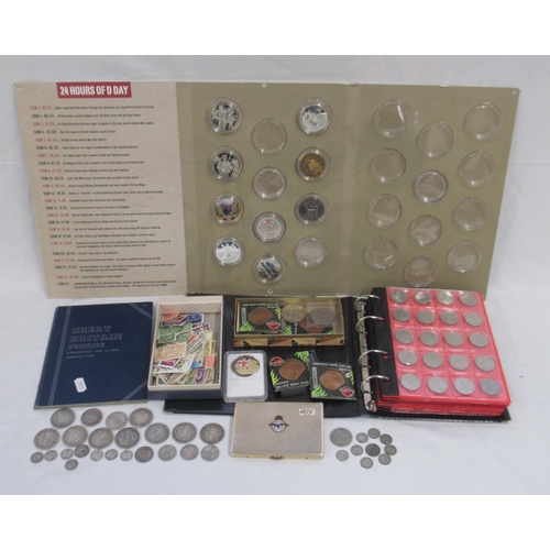 125 - Mixed collection of c19th/20th British coins and 73 50ps in folder, mixed collection of commemorativ... 