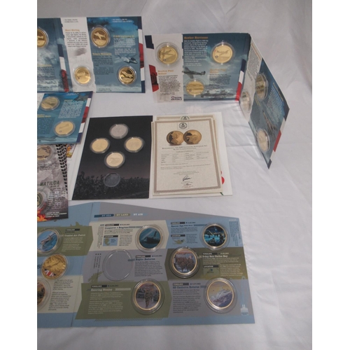 126 - Mixed collection of Commemorative coin sets (incomplete and complete), c20th GB coins, some ancient ... 