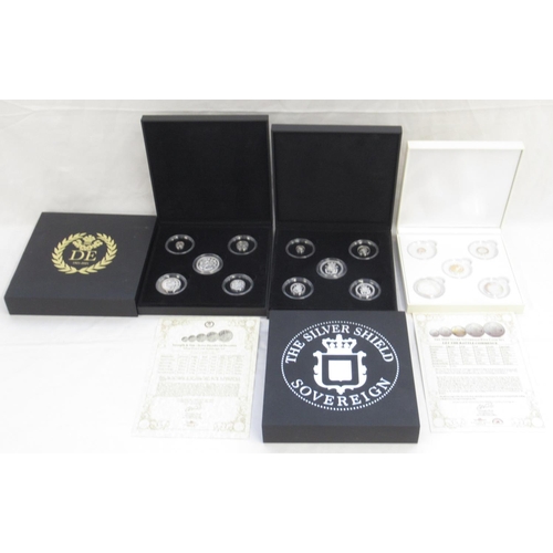 92 - The London Mint Office - The 2020 Silver Sovereign Five Coin Set 'Let Battle Commence' all coins enc... 