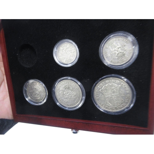 94 - Incomplete coin cabinet of 'Last Six Decades of Silver' coinage, 22 coins ranging from Queen Victori... 