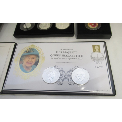 96 - Collection of Silver proof coins to inc. The London Mint Office Isle of Man Angel 2022 1oz Silver Co... 