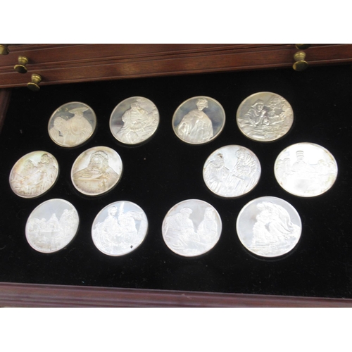  John Pinches Medallist 'The Genius of Rembrandt' Sterling Silver Proof Medals set no.962, comprising... 