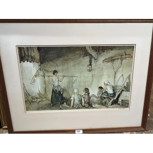 836 - After Sir William Russell Flint (British 1880-1969); 'The Tale Bearer', ltd. ed. colour print of 300... 