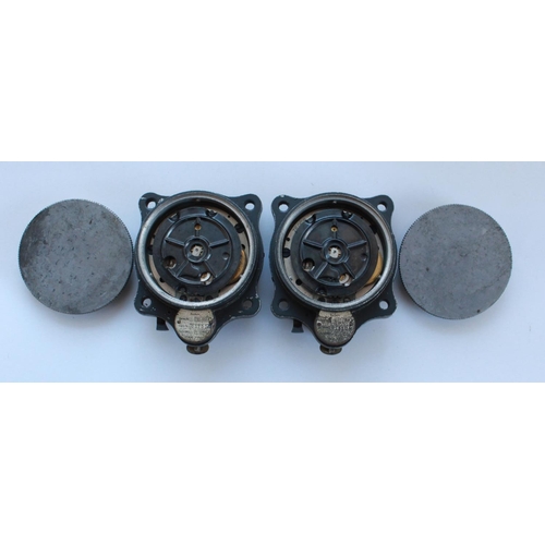 1367 - Two Luftwaffe Junghans F1 23885 cockpit clocks. One complete with all hands. The other has second ha... 