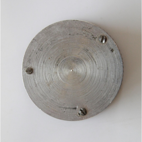 1381 - Soviet aircraft/tank bulkhead clock. Luminous numbers hands and second hand. Stamped on face in Russ... 