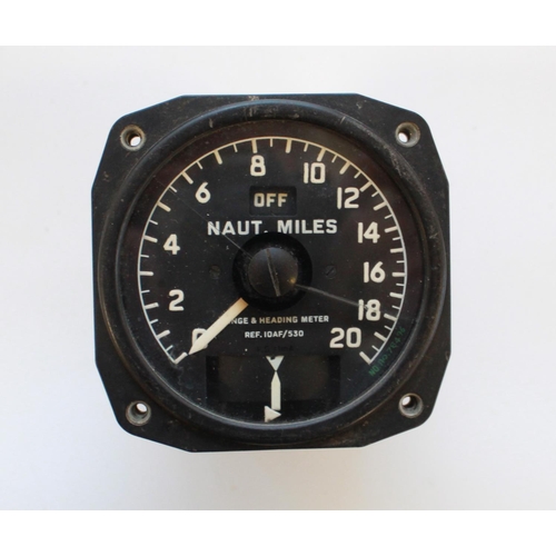 1385 - Air Ministry Rev indicator Mk4B serial number 16913/43. Rev  indicator drive ratio(2-1) Serial numbe... 