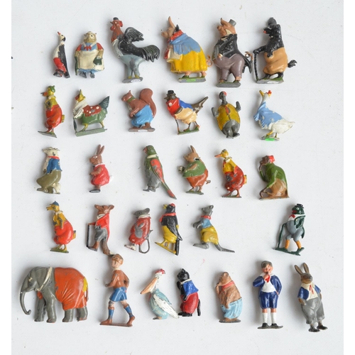 70 - Collection of vintage Cococubs painted lead figures to include 3x Jonathan Eating Chocolate bar, Cap... 