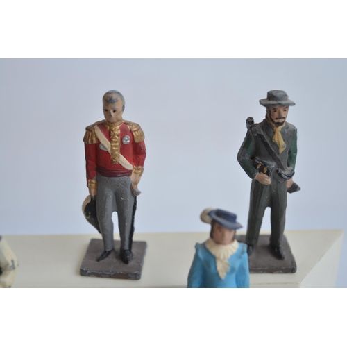 76 - Caltex Fuel South Africa's Heritage 'Builders Of A Nation' set of 10x 54mm painted metal figures wit... 