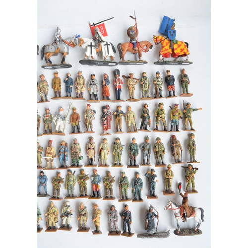 79 - Collection of unboxed pre-painted metal soldier figures, mostly from Del Prado, includes Corgi 3 fig... 