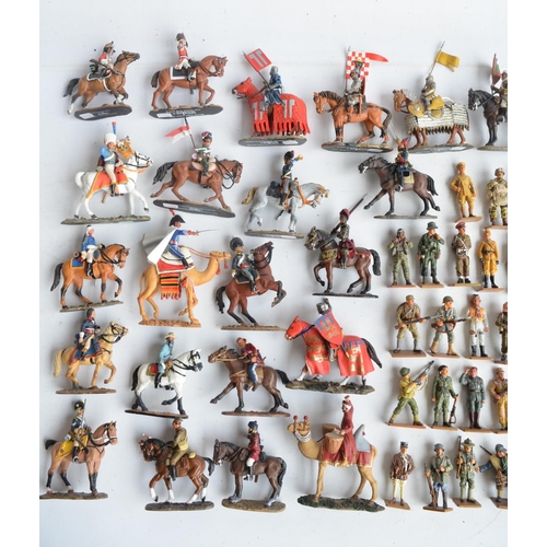 79 - Collection of unboxed pre-painted metal soldier figures, mostly from Del Prado, includes Corgi 3 fig... 