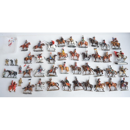 79 - Collection of unboxed pre-painted metal soldier figures, mostly from Del Prado, includes Corgi 3 fig... 