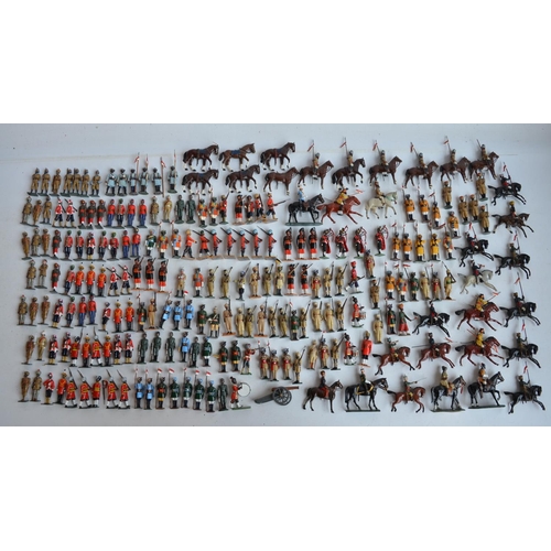 87 - Collection of metal soldier figures, mostly British Indian Army including W.Britain's, figures appea... 