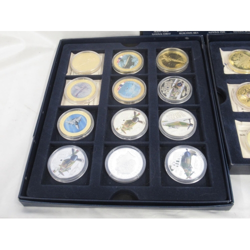 134 - Assorted collection of Plated Commemorative coins from Westminster Mint, etc. in incomplete and comp... 