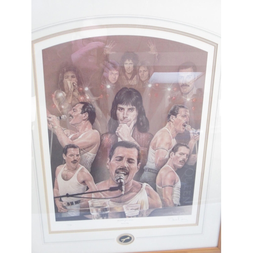 332 - Signed and framed Stephen Doig Limited Edition Print 'The Show Must Go On' 175/950 64.2cm x 77.5cm &... 