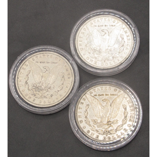 93D - USA New Orleans Mint Morgan Dollars -1881, 1884, 1885, 1888, 1890, 1897 and 1904 (7)