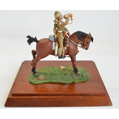 100 - Two well painted cast metal mounted soldier models in clear acrylic display cases to include a 17th ... 