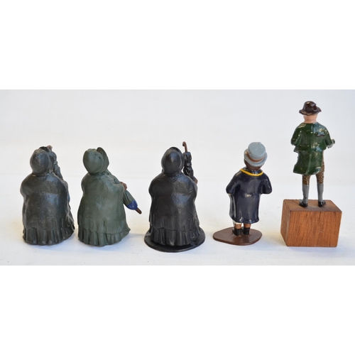 102 - Collection of cast metal Charles Dickens literary figures from Heyde to include Mr Weller (Pickwick ... 