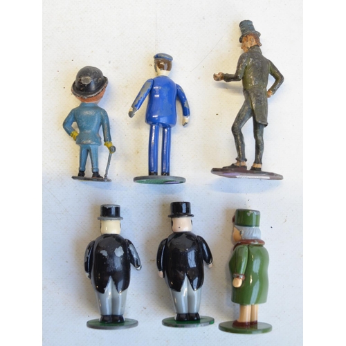 102 - Collection of cast metal Charles Dickens literary figures from Heyde to include Mr Weller (Pickwick ... 