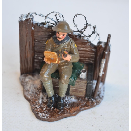 108 - Collection of four World War I themed dioramas to include Corgi Forward March 1/32 scale CC59188 Bat... 