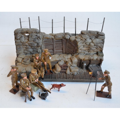 108 - Collection of four World War I themed dioramas to include Corgi Forward March 1/32 scale CC59188 Bat... 