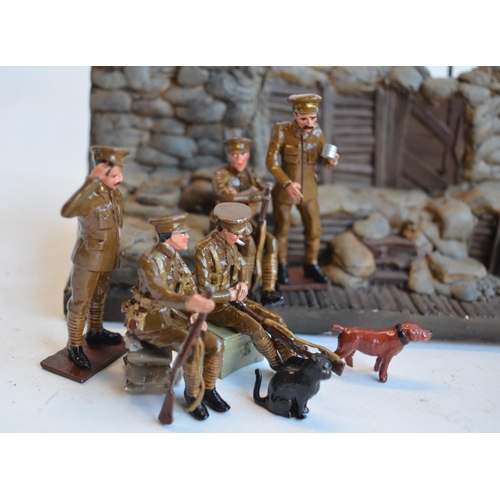 108 - Collection of four World War I themed dioramas to include Corgi Forward March 1/32 scale CC59188 Bat... 