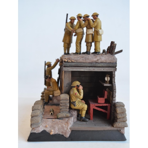 108 - Collection of four World War I themed dioramas to include Corgi Forward March 1/32 scale CC59188 Bat... 