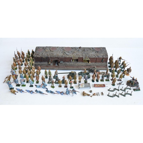 110 - Collection of World War I themed German, British, French and American metal soldiers from Tradition,... 