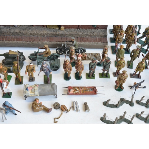 110 - Collection of World War I themed German, British, French and American metal soldiers from Tradition,... 