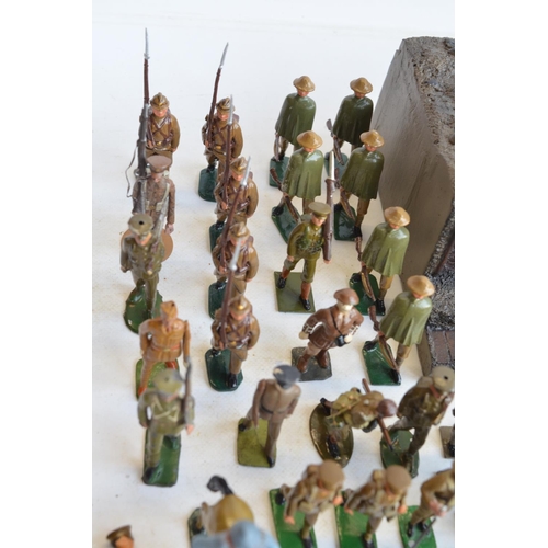 110 - Collection of World War I themed German, British, French and American metal soldiers from Tradition,... 